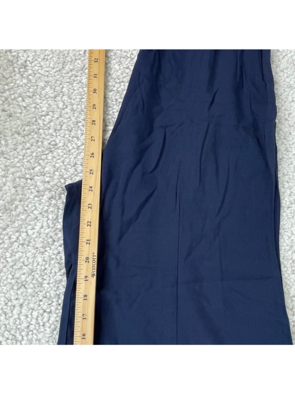 Anthropologie Maeve Canna Wide Leg Cropped Pant Navy Blue Womens 4 - Picture 10 of 11
